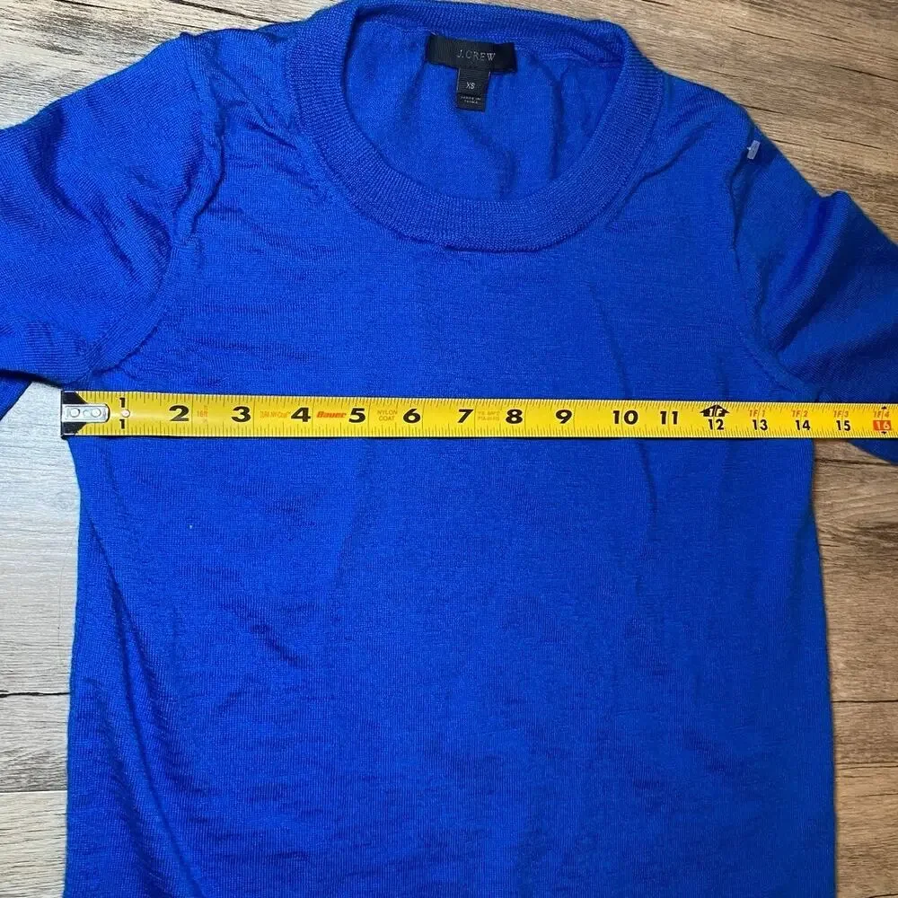 J. Crew Blue Quarter Sleeve Sweater - Size XS - Great Condition